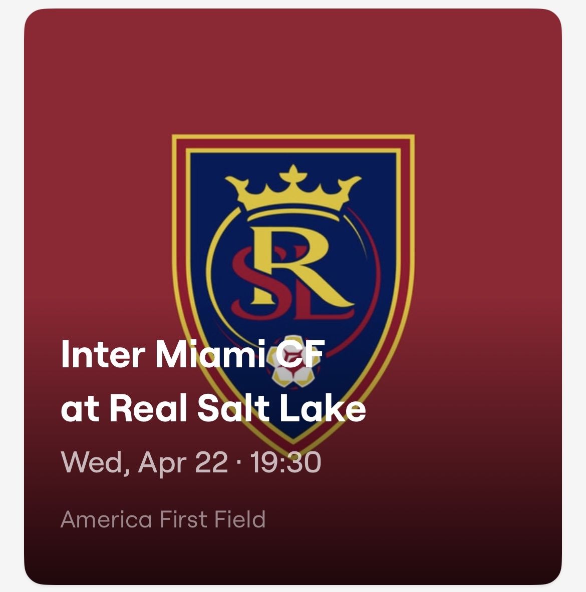 Messi @ Real Salt Lake - 4/22