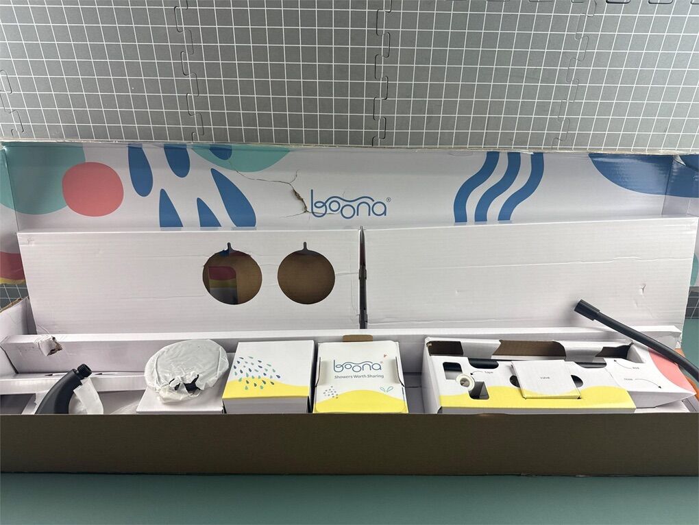 BOONA TANDEM COUPLES SHOWERHEAD KIT IN BLACK