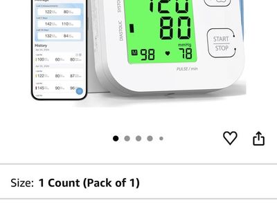 iHealth Track Smart Upper Arm Blood Pressure Monitor w/ Wide Range Cuff Bluetooth iOS/Android
