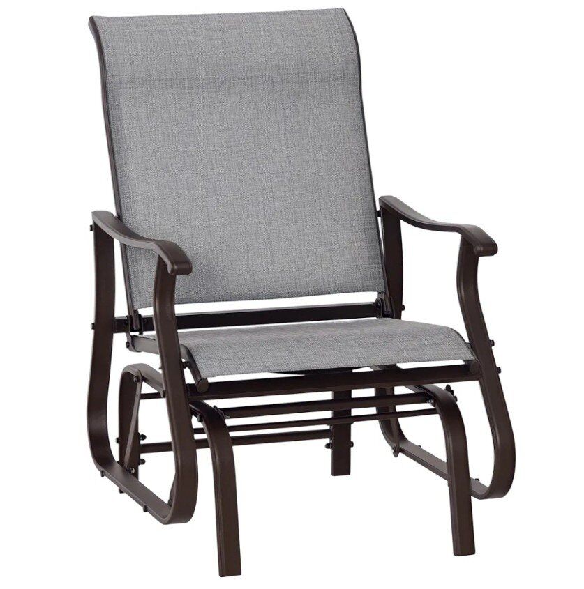 NEW Outsunny Outdoor Steel Patio Glider Chair
