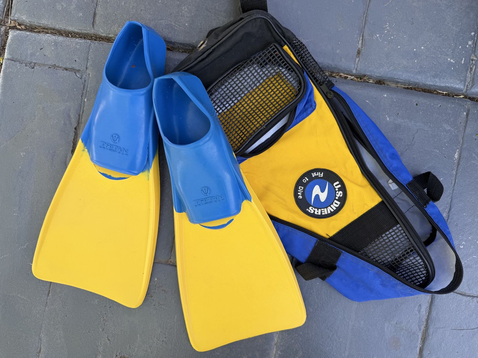 Tritan size 5-7 Snorkel Fins with Bag