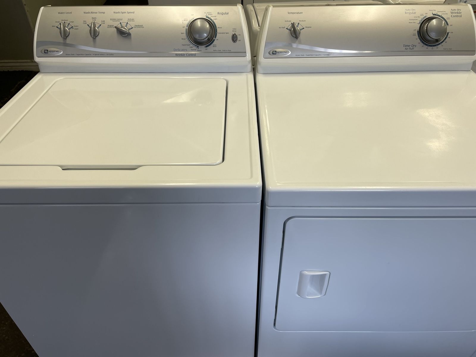 Maytag Washer and Dryer Matching Set, Beautiful Super Capacity, With