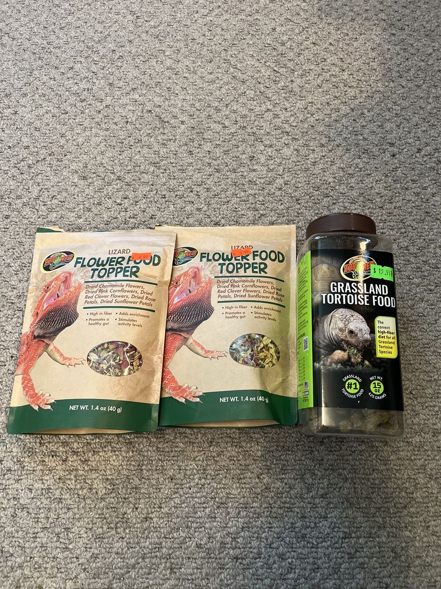 Tortoise Food and Flower Topper