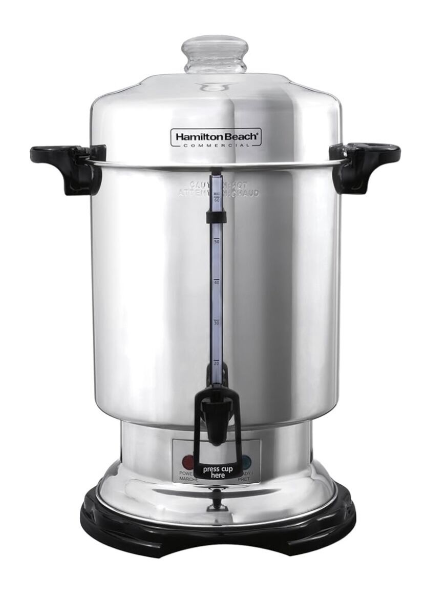 Coffee Maker  60 Cups  Stainless Steel  NEW