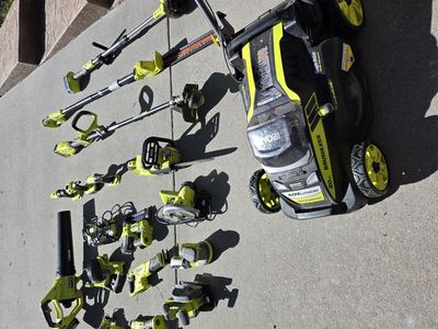 Set of Ryobi tools