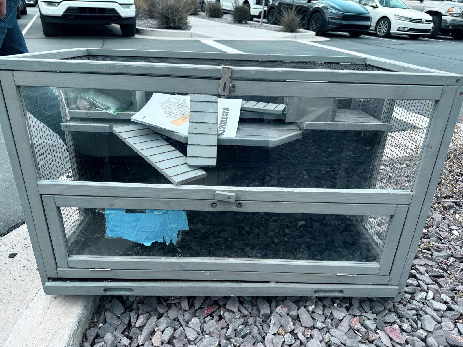 Small Animal Cage WIth Wheel