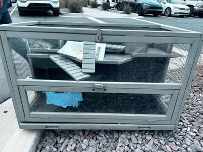 Small Animal Cage WIth Wheel