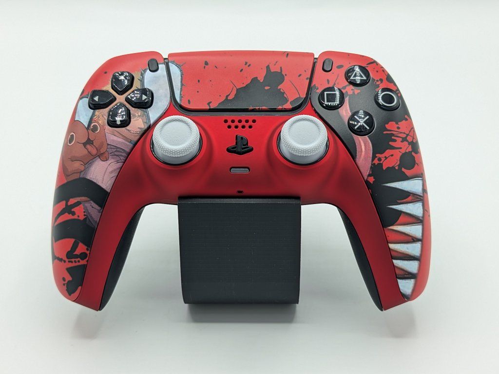 Custom Chainsaw Man PS5 DualSense Controller w/ TMR Joysticks + High Cap Batt