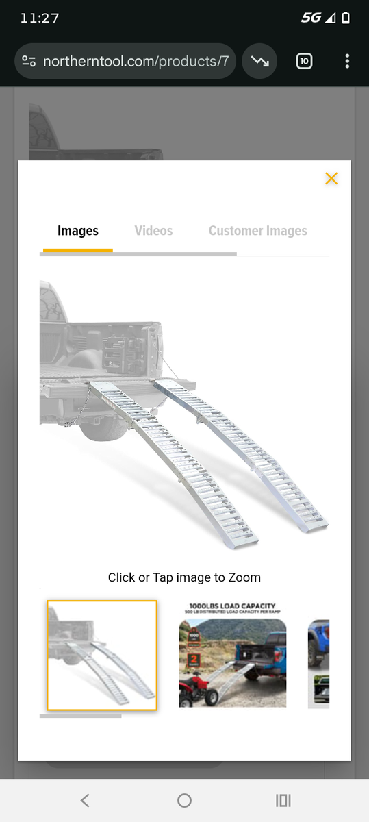 Trifolding ramps