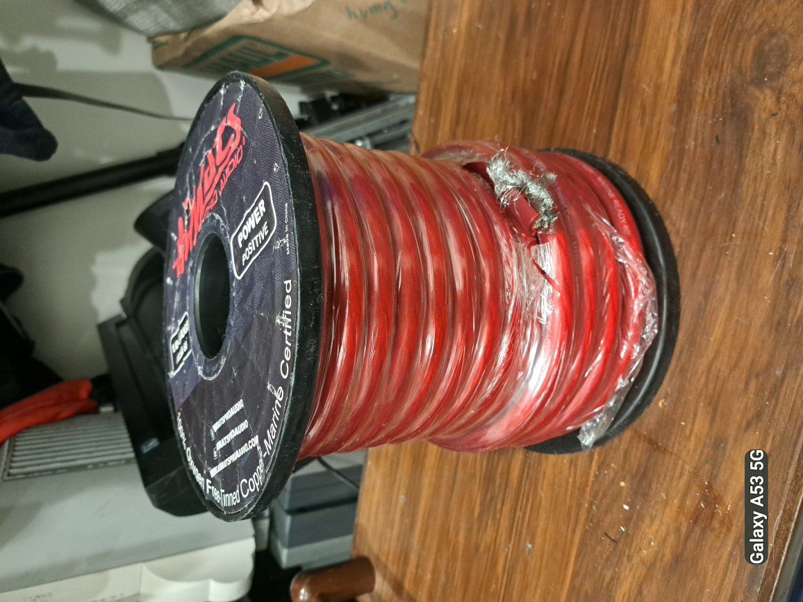 MMATS Pro Audio 1/0-gauge (#8260 60') power wire.