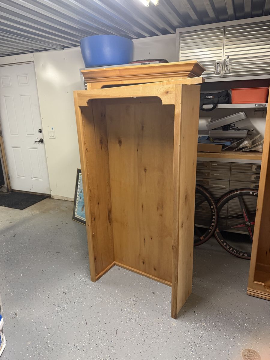 Knotty Alder book shelves