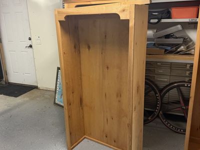 Knotty Alder book shelves