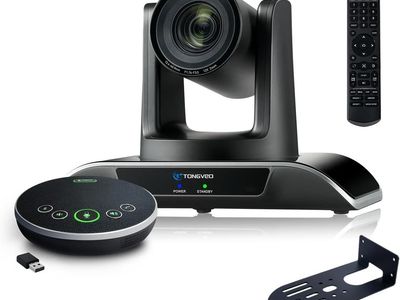 TONGVEQ AI Tracking PTZ Camera & Bluetooth Speakerphone | 1080P 12x Zoom | USB3.0/HDMI Conference System