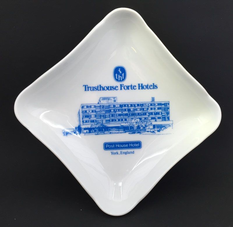 Vintage Pillivuyt French Porcelain Trusthouse Forte Hotel Trinket Dish York, England