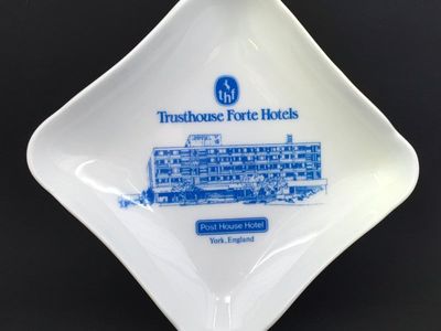 Vintage Pillivuyt French Porcelain Trusthouse Forte Hotel Trinket Dish York, England