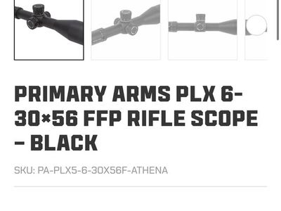Primary Arms PLx 6-30x56 FFP Scope
