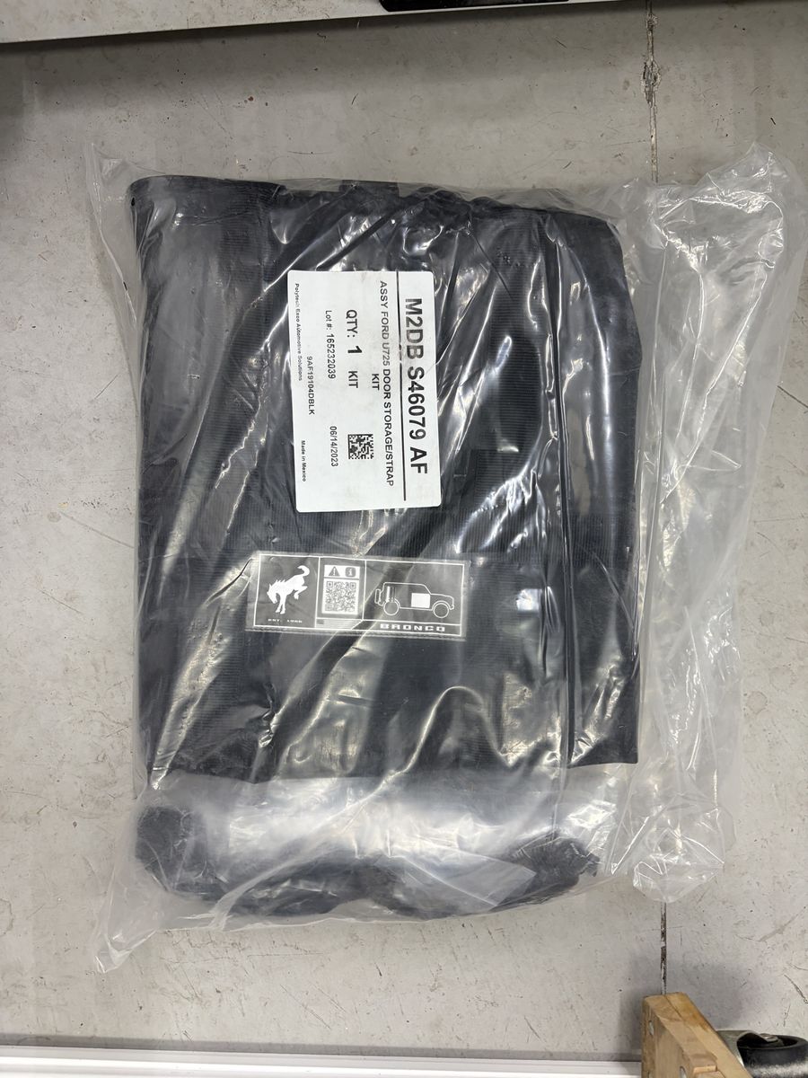 Ford Bronco M2DB S46079 AF U725 Door Storage Strap Kit - New OEM
