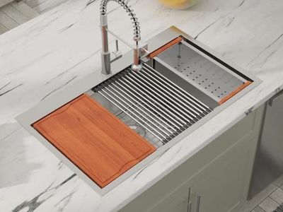 30" Stainless Steel Workstation Kitchen Sink