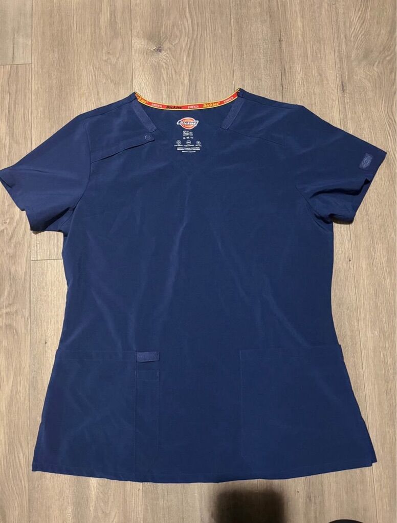 Navy Scrub Top Women