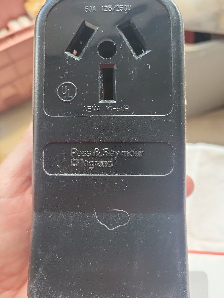 Pass & Seymour Legrand NEMA 10-50R 50A 125/250V Heavy-Duty Surface Mount Power Outlet Receptacle