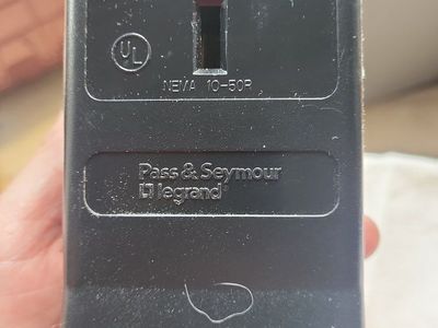 Pass & Seymour Legrand NEMA 10-50R 50A 125/250V Heavy-Duty Surface Mount Power Outlet Receptacle
