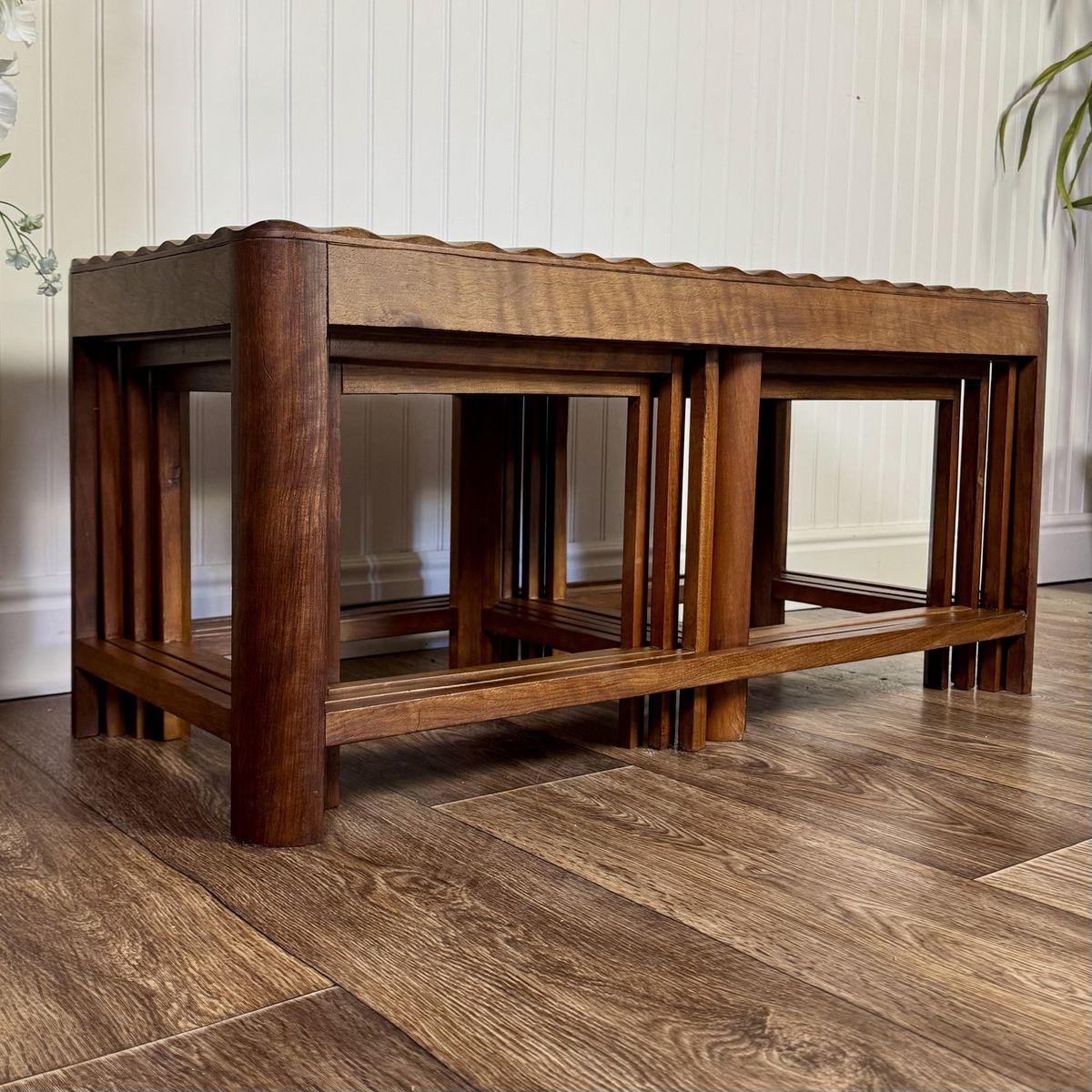 Mid-Century AsianNesting Tables, 7-Piece Set