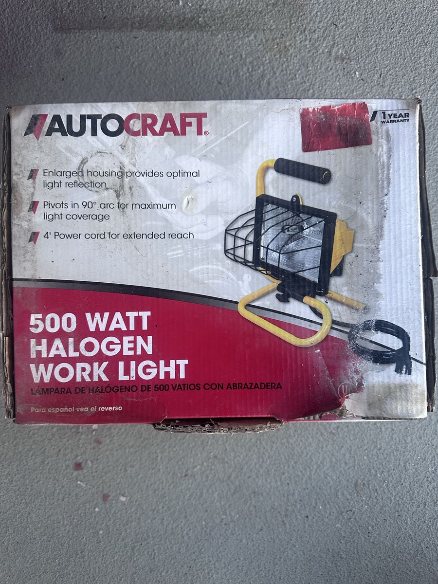 Autocraft 500 Watt Halogen Work Light