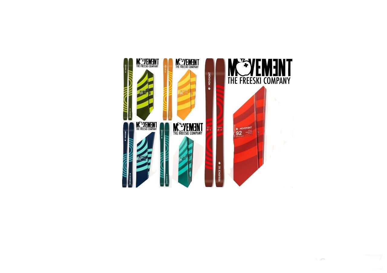 lot NEW swiss 24/25 MOVEMENT Fusion Sequence skis backcountry in bounds 86 90 98 underfoot