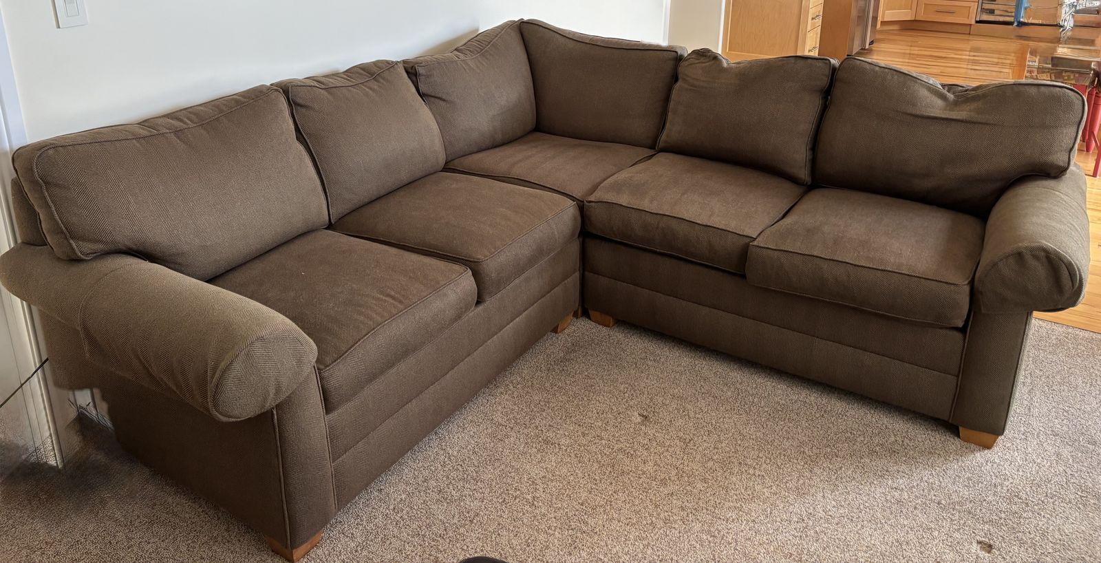 Ethan Allen L-Shape Sectional Couch
