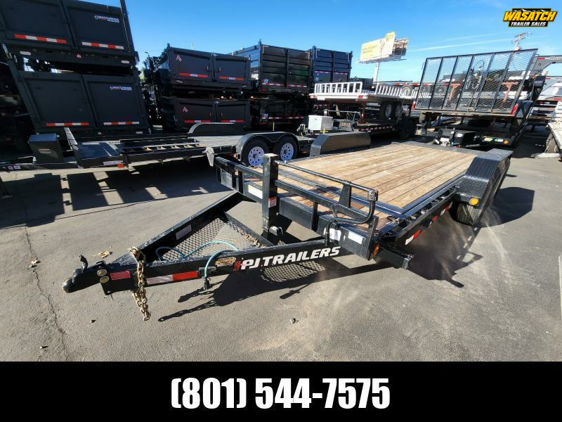 USED 2023 7X18 T6 Equipment Flatbed Trailer