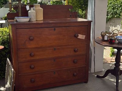 Early American antique chest. Gorgeous color