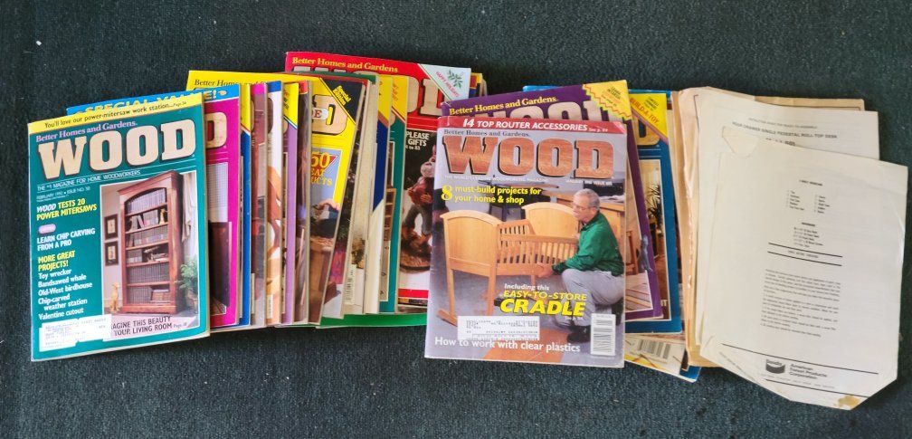 Woodworking Magazine Lot - 20+ Issues & Project Plans for Woodworkers