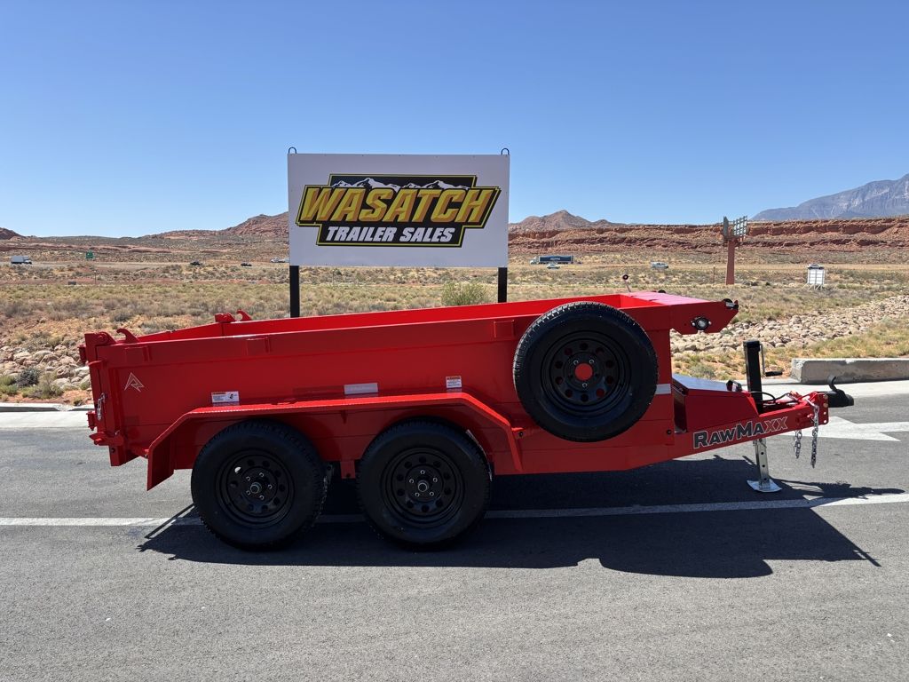 2026 RawMaxx 10'X60'' Ruby Red Dump Trailer