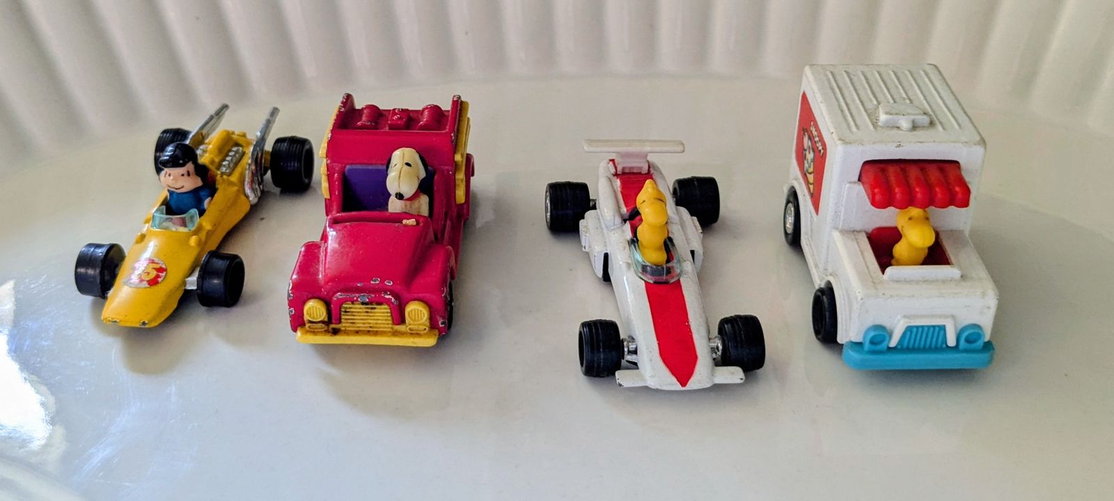 Vintage 1970s Peanuts Diecast Cars