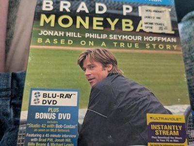 Moneyball Blu-ray DVD Exclusive 3-Disc Combo Pack Brad Pitt Jonah Hill