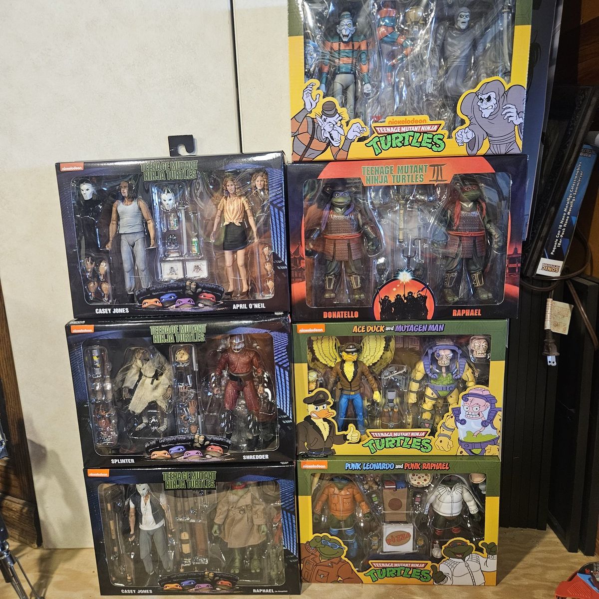 NECA Teenage Mutant Ninja Turtles Action Figure Lot - Casey Jones, April O'Neil, Shredder, Splinter & More