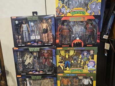 NECA Teenage Mutant Ninja Turtles Action Figure Lot - Casey Jones, April O'Neil, Shredder, Splinter & More