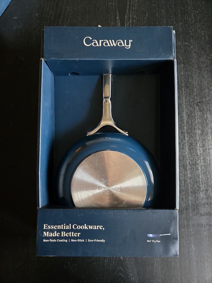 Caraway Non-Stick Ceramic Fry Pan Set Navy Blue (10.5 In & 8 In Mini Fry Pan)