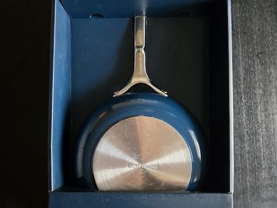 Caraway Non-Stick Ceramic Fry Pan Set Navy Blue (10.5 In & 8 In Mini Fry Pan)