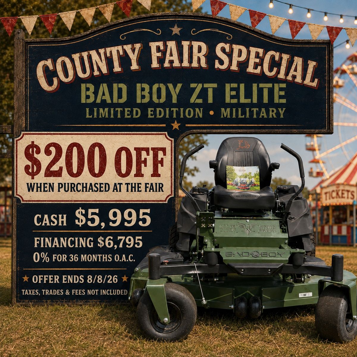 Bad Boy Elite Military Mower