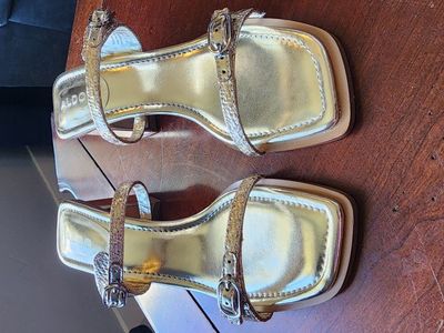 ALDO womens Maymay gold high heels