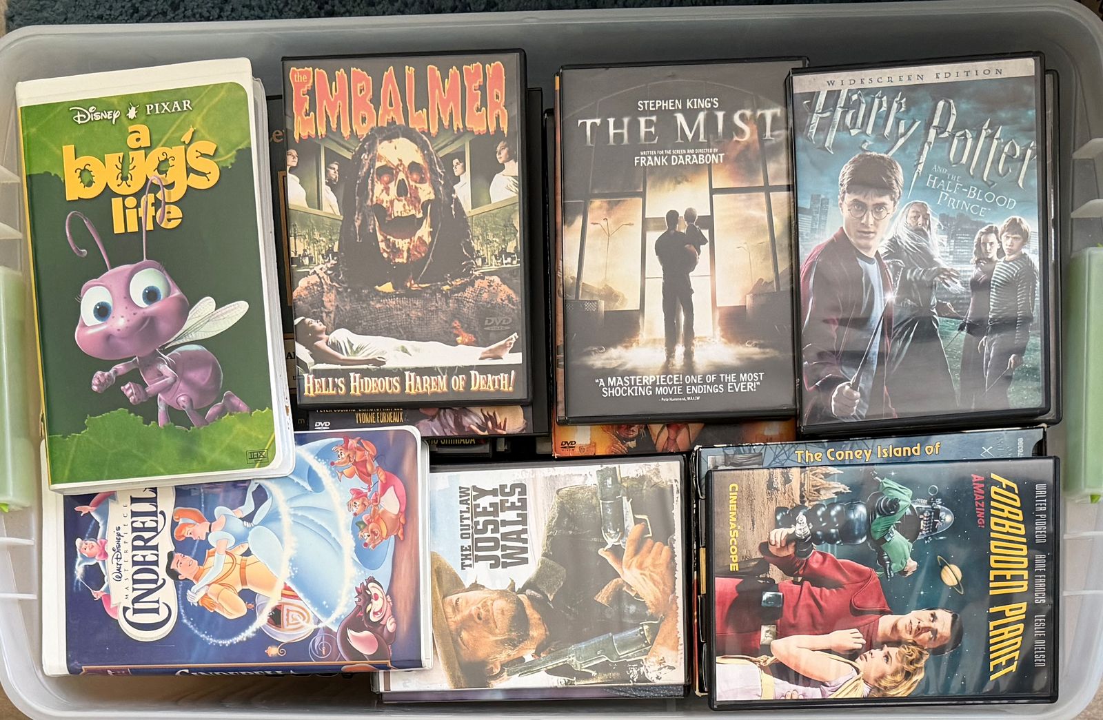 DVD's, VHS cassettes & misc.