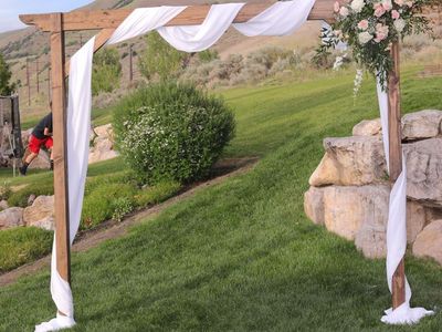 Beautiful Wooden Wedding Arch