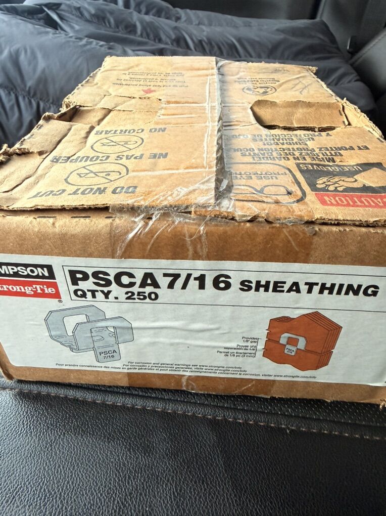 ️Simpson  7/16 Roof H-Clips Sheathing 250 Cnt.️