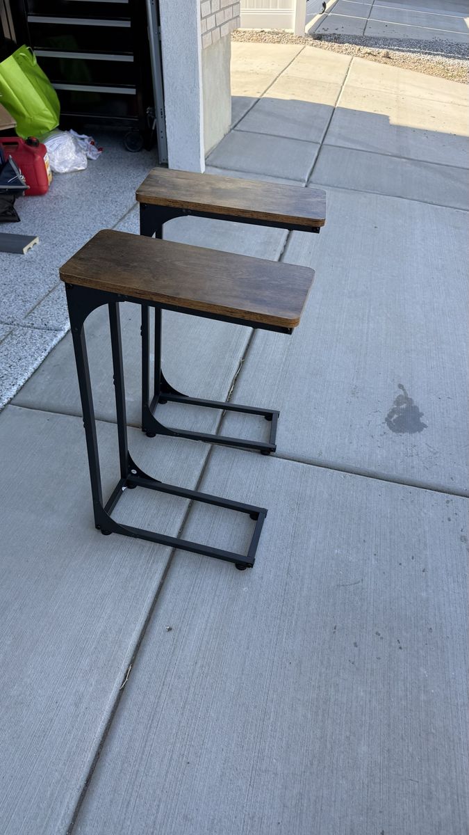 Industrial Style End Tables – Set of 2