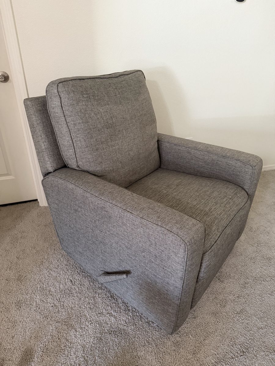 Nursery Baby Swivel Glider Rocking Chair