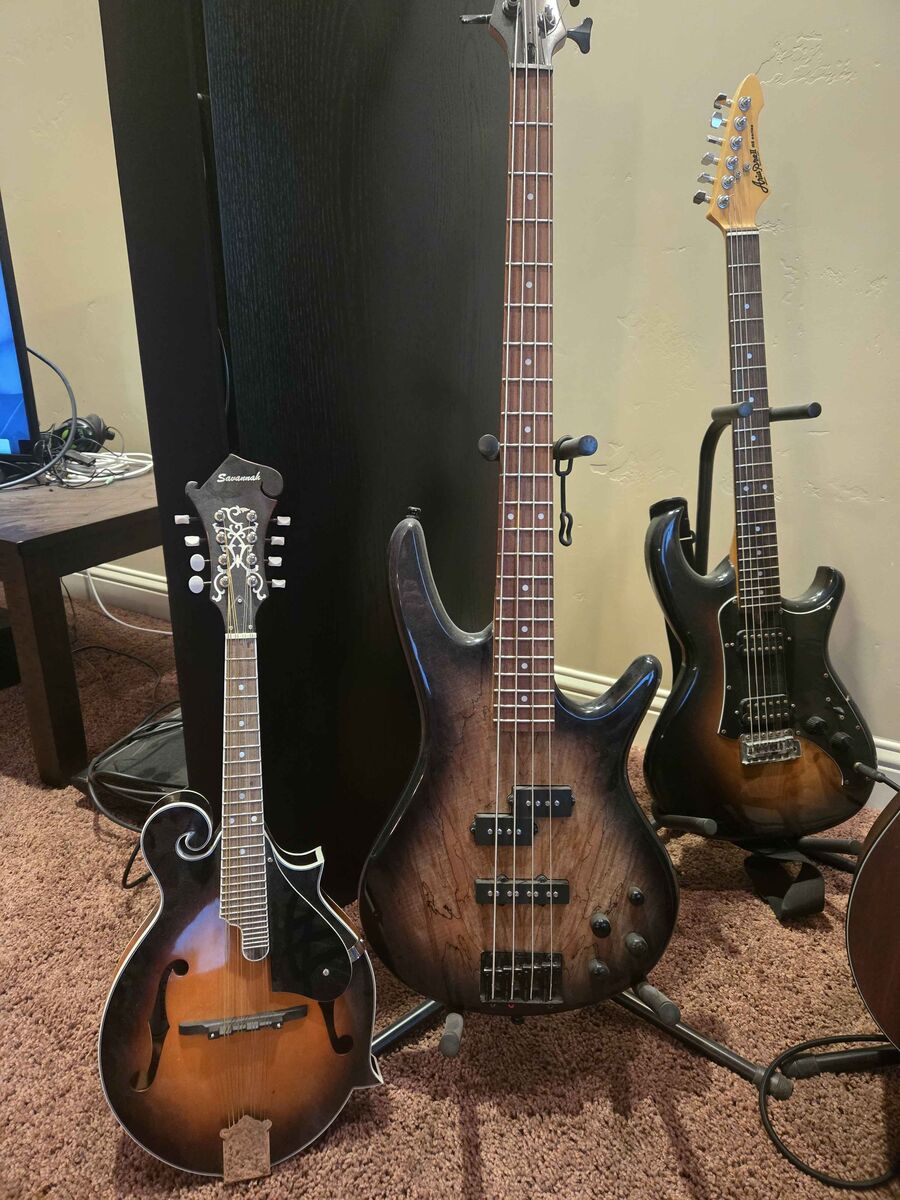 Ibanez bass, savannah mandolin
