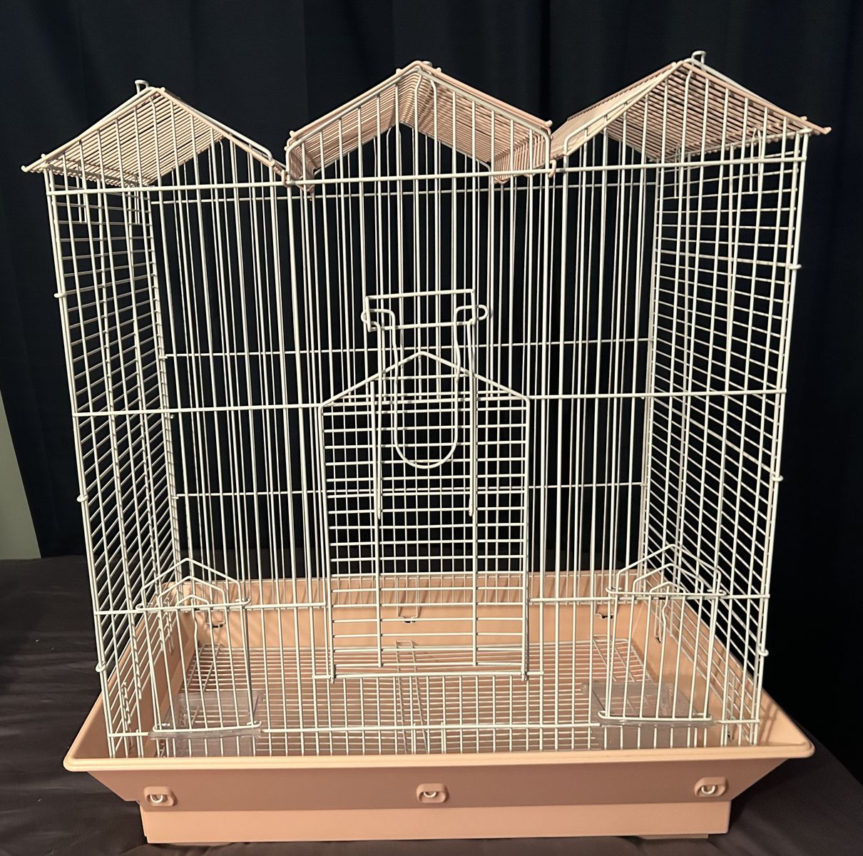 Pink Bird Cage Well Used