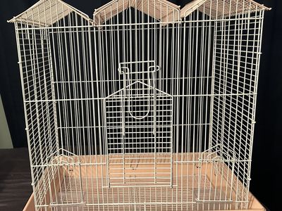 Pink Bird Cage Well Used