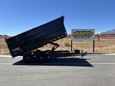 2026 PJ Trailers Black 7x14 D7 Quest Series Dump 1